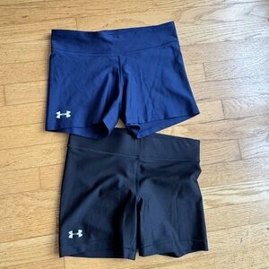 Under Armour Women's Athletic Shorts - Black and Navy